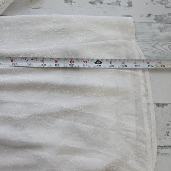 I.N. Studio Off White Peasant Tunic Lace Necklace Set Size 2X - Picture 11 of 11